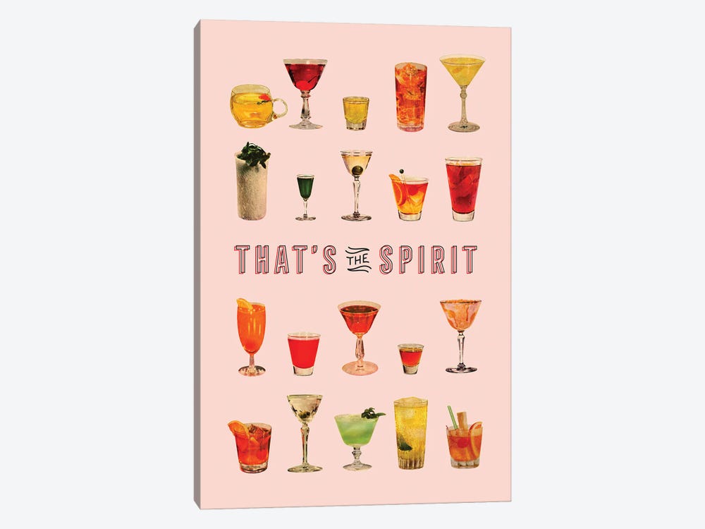 That's The Spirit (Pink) by Tyler Varsell 1-piece Canvas Artwork
