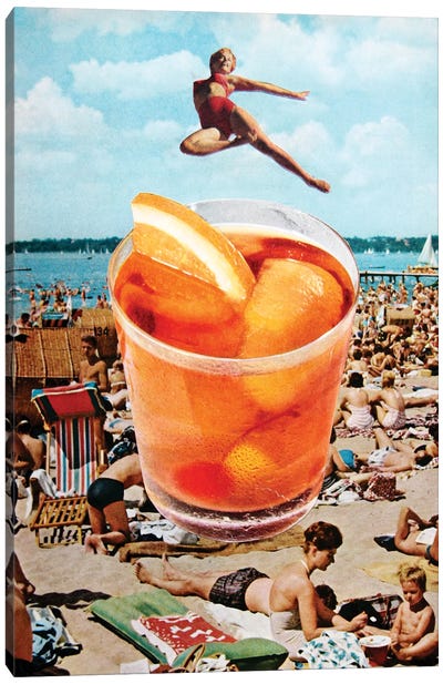 Flying High Canvas Art Print - Cocktail & Mixed Drink Art