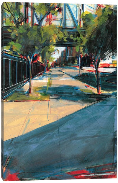 York Avenue (Queensboro Bridge) Canvas Art Print - Industrial Art