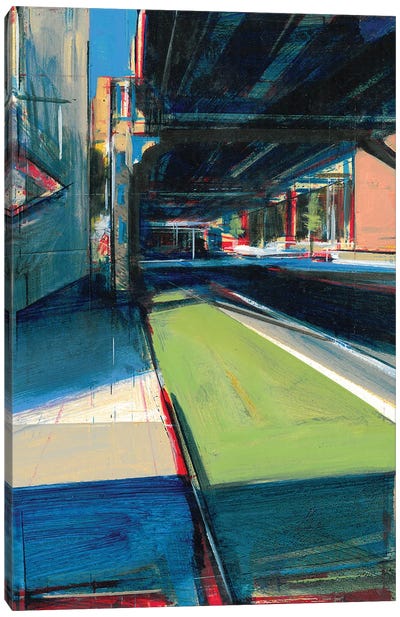 New York Overpass Canvas Art Print - Industrial Art