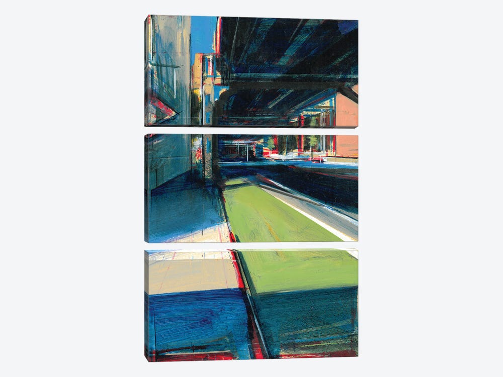 New York Overpass by Tom Voyce 3-piece Canvas Art Print
