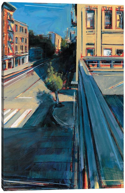 View From The High Line (New York) Canvas Art Print - Industrial Art