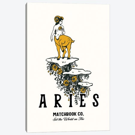 Aries Matchbook Co. Canvas Print #TWG103} by The Whiskey Ginger Canvas Art