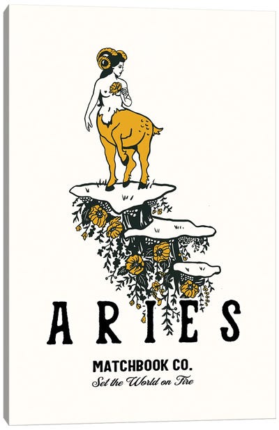 Aries Matchbook Co. Canvas Art Print - Aries Art