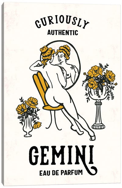 Gemini Eau de Parfum Canvas Art Print - Astrology Art