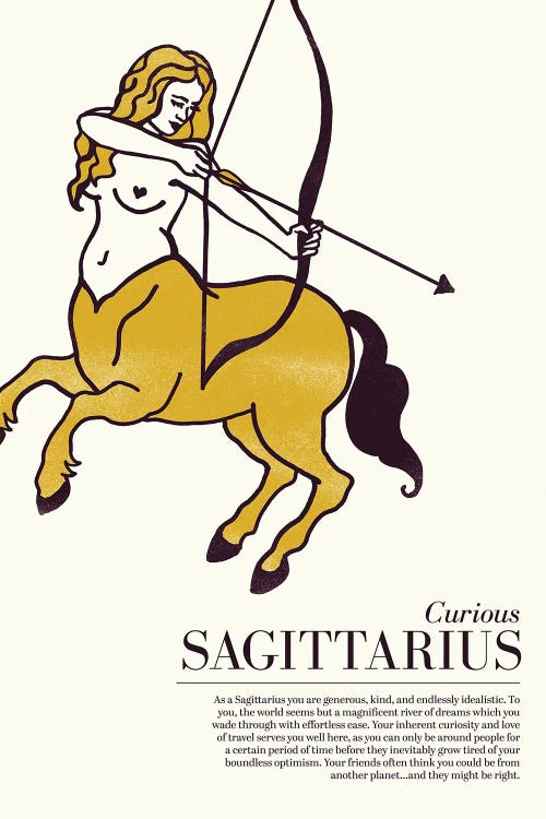 Zodiac Gold Sagittarius