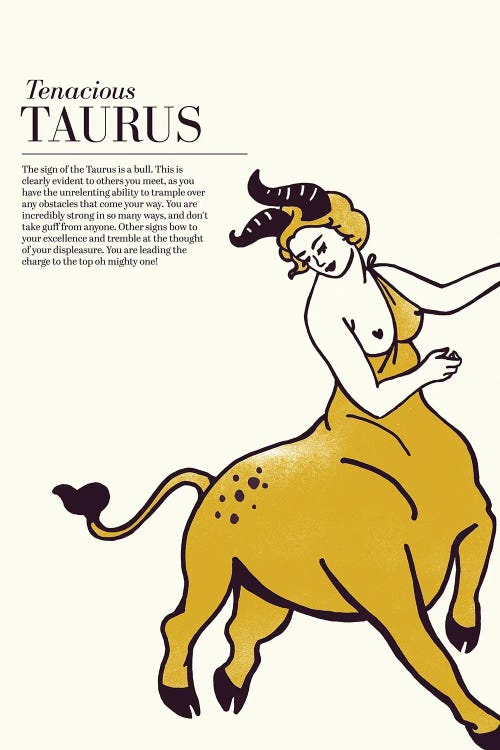 Zodiac Gold Taurus