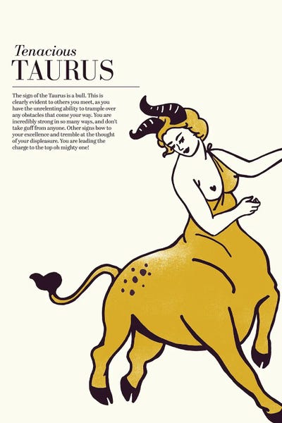 Taurus: Zodiac Gold Taurus by The Whiskey Ginger