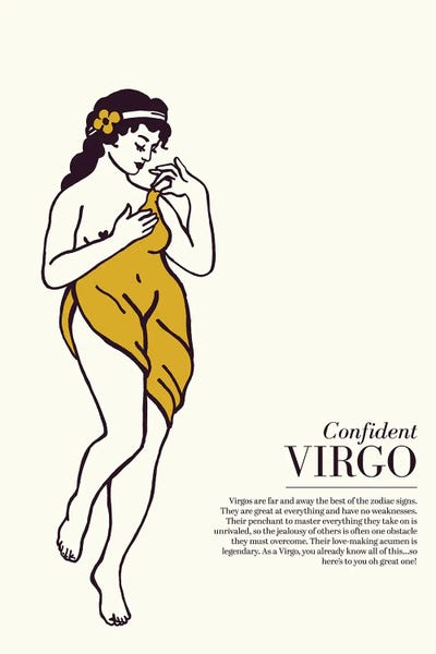 Virgo: Zodiac Gold Virgo by The Whiskey Ginger