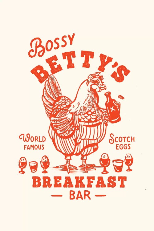 Bossy Betty Breakfast Bar by The Whiskey Ginger wall art