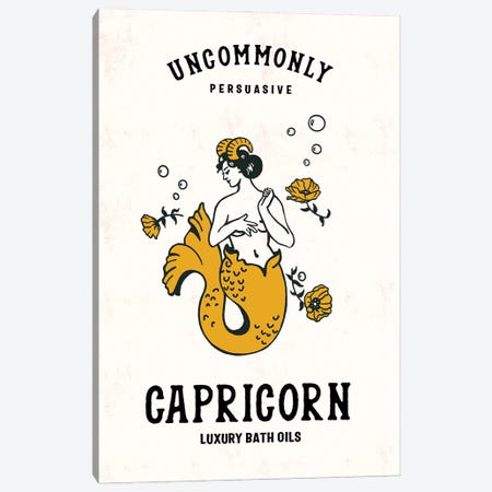 Capricorn Luxury Bath Oils Canvas Print #TWG121} by The Whiskey Ginger Canvas Art
