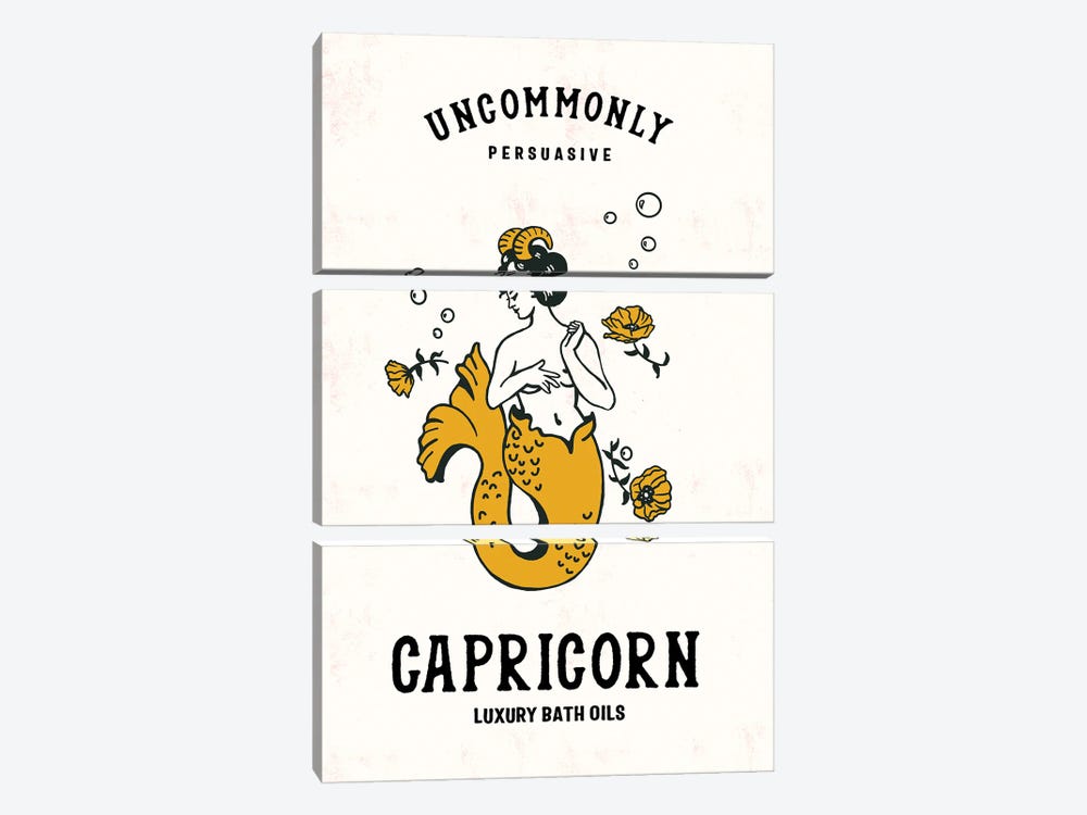 Capricorn Luxury Bath Oils by The Whiskey Ginger 3-piece Art Print