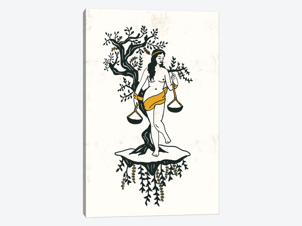 Libra Maiden by The Whiskey Ginger 1-piece Canvas Art