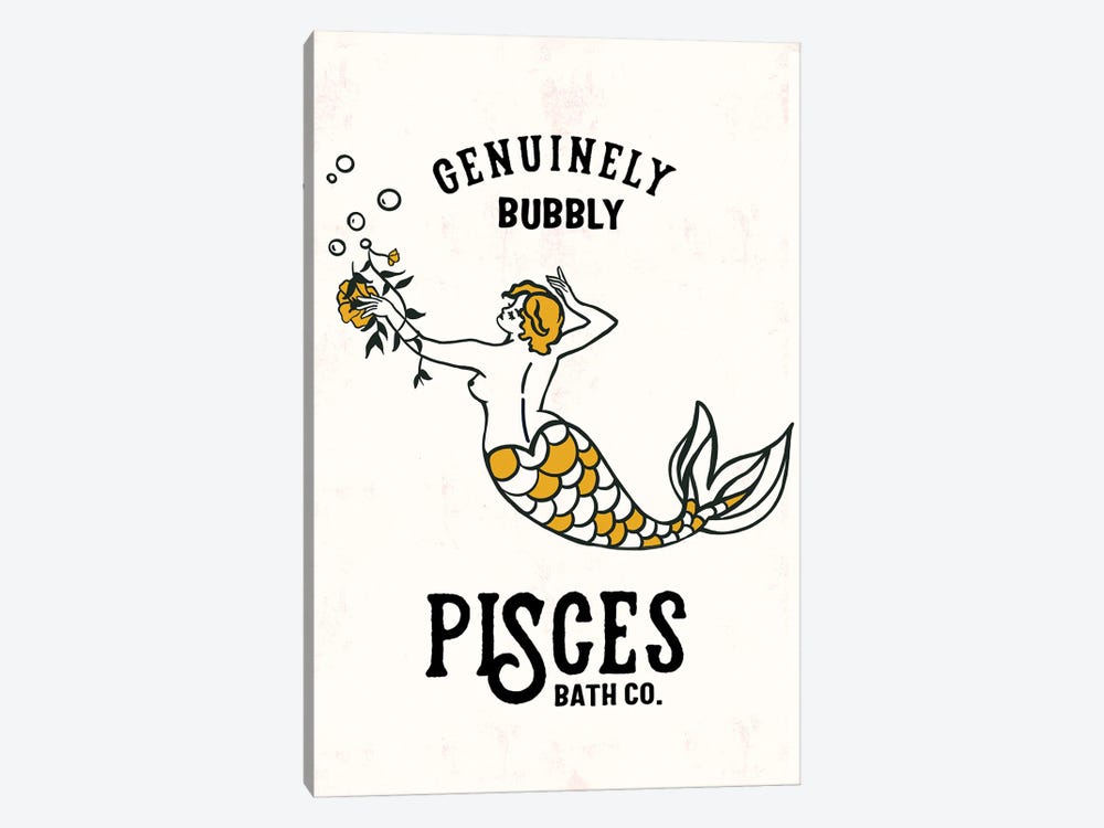 Pisces Bath Co. by The Whiskey Ginger 1-piece Canvas Art Print