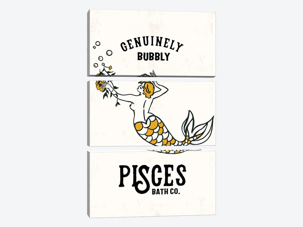 Pisces Bath Co. by The Whiskey Ginger 3-piece Canvas Art Print