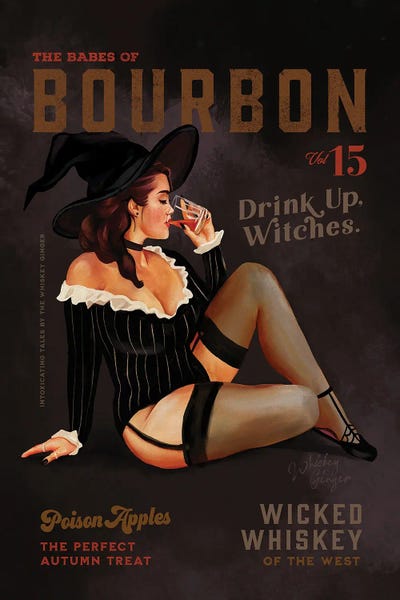 Whiskey: Babes Of Bourbon October Halloween Witch by The Whiskey Ginger