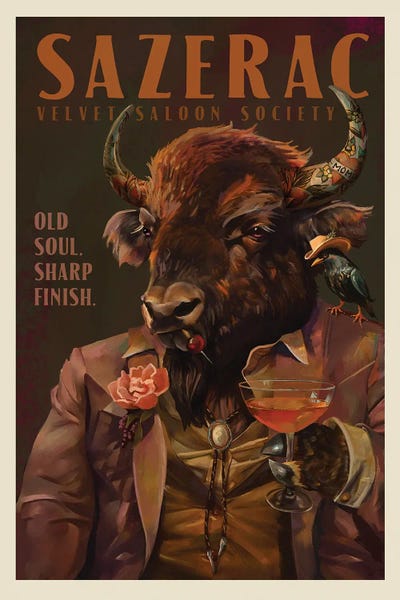 Cocktails & Mixed Drinks: Buffalo Drinking Sazerac Cocktail. by The Whiskey Ginger