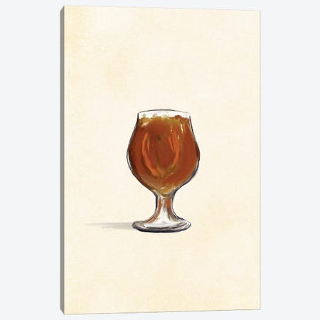Craft Beer Saisan Solo Canvas Print #TWG30} by The Whiskey Ginger Art Print
