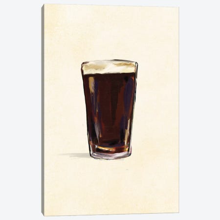 Craft Beer Stout Solo Canvas Print #TWG31} by The Whiskey Ginger Canvas Art Print