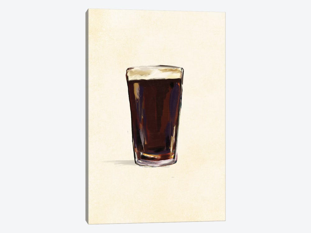 Craft Beer Stout Solo by The Whiskey Ginger 1-piece Canvas Art Print