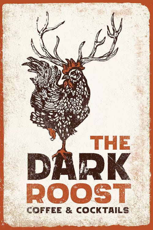 Dark Rooster Burnt Orange by The Whiskey Ginger wall art