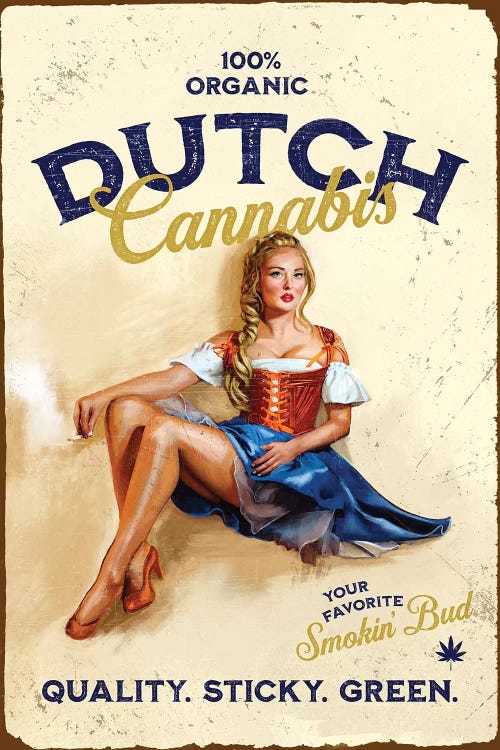 Dutch Cannabis by The Whiskey Ginger wall art