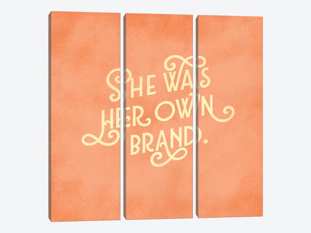 Her Own Brand Lettering by The Whiskey Ginger 3-piece Canvas Artwork
