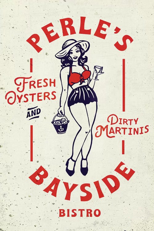 Oyster Tin Sign Style