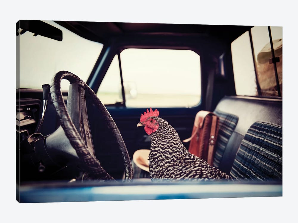 Hen Sunday Drive by The Whiskey Ginger 1-piece Art Print
