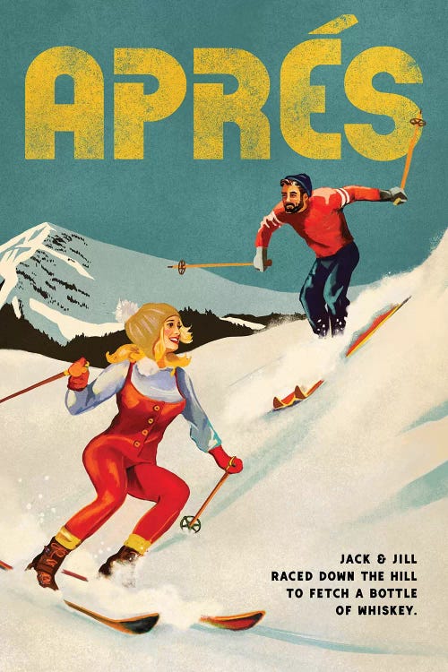 Apres Ski Jack And Jill Whiskey by The Whiskey Ginger wall art
