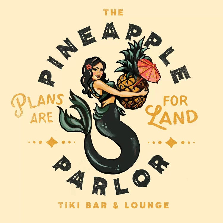Pineapple Parlor by The Whiskey Ginger wall art