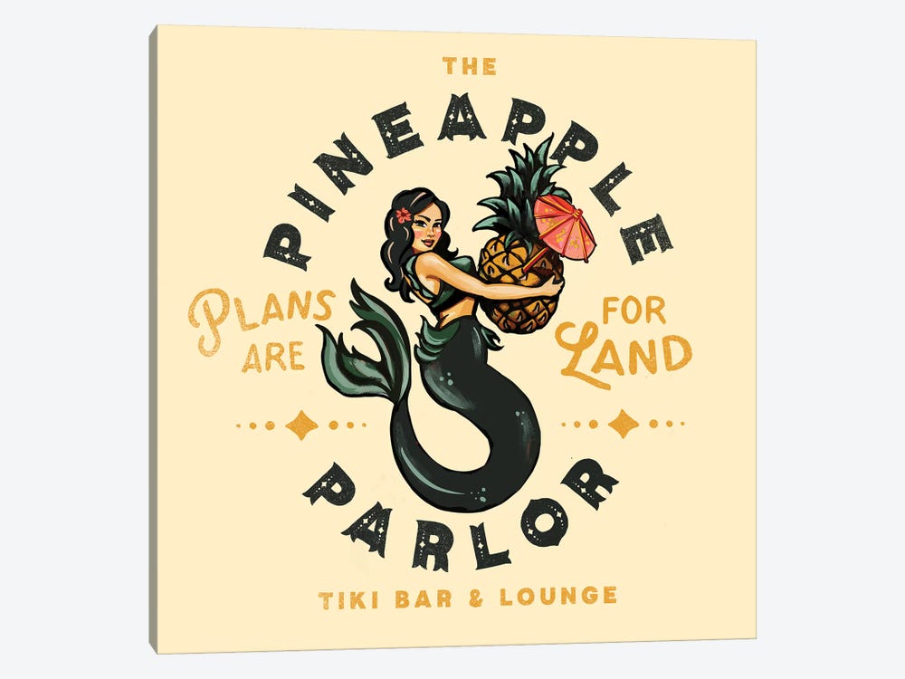 Pineapple Parlor by The Whiskey Ginger 1-piece Canvas Art Print
