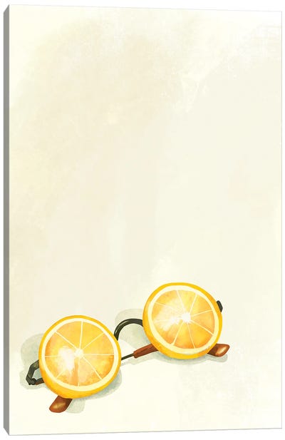 Lemon Sunglasses Canvas Art Print - The Whiskey Ginger