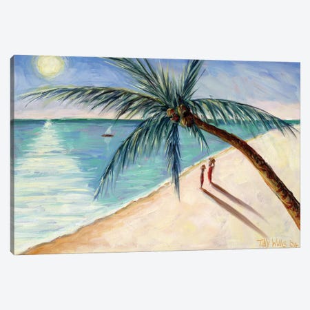Rustling Palm Canvas Print #TWI13} by Tilly Willis Canvas Print