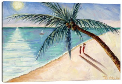 Rustling Palm Canvas Art Print - Tilly Willis
