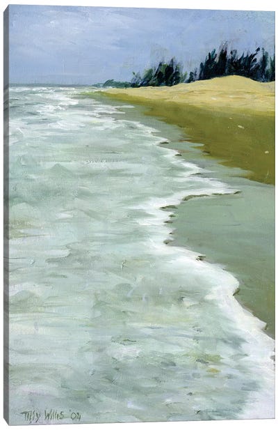 The Beach Canvas Art Print - Tilly Willis
