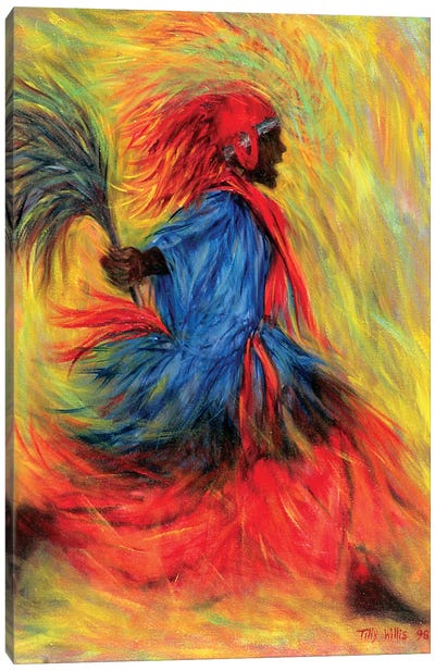 The Dancer, 1998 Canvas Art Print - African Décor