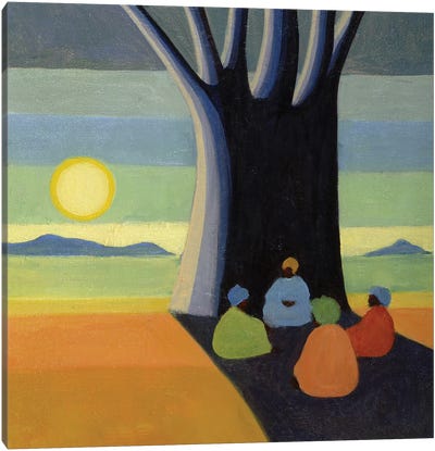 The Meeting, 2005 Canvas Art Print - African Culture