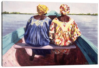 To The Island Canvas Art Print - African Décor