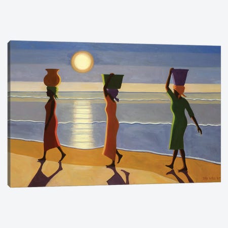 By The Beach Canvas Print #TWI4} by Tilly Willis Canvas Artwork
