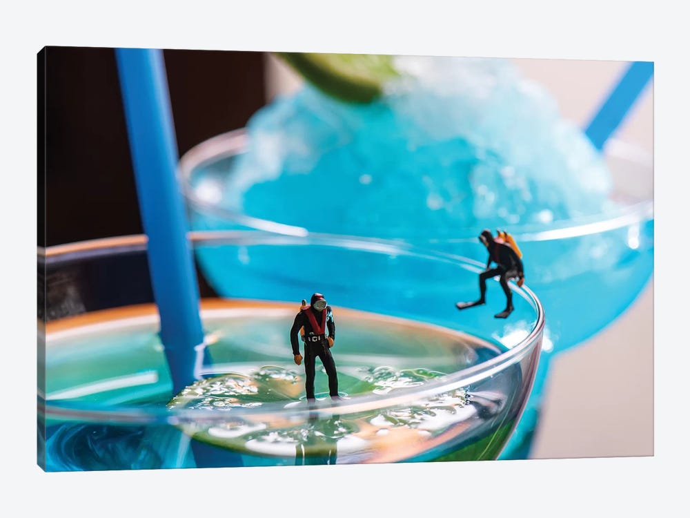 Cocktail Divers by Tiny Wasteland 1-piece Art Print