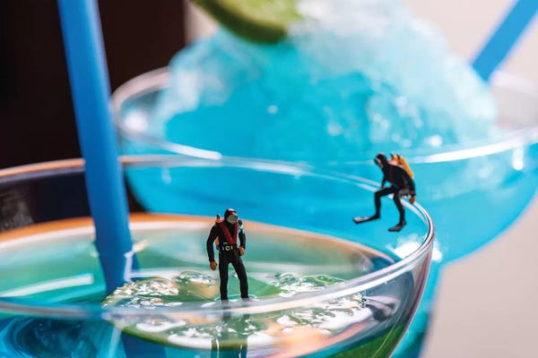 Miniature Worlds: Cocktail Divers by Tiny Wasteland
