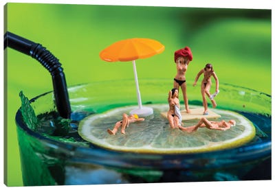 Cocktail Beach Canvas Art Print - Toys & Collectibles