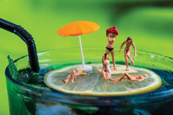 Witty Humor: Cocktail Beach by Tiny Wasteland