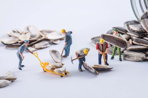 Action Figures: Sunflower Seed Workers by Tiny Wasteland