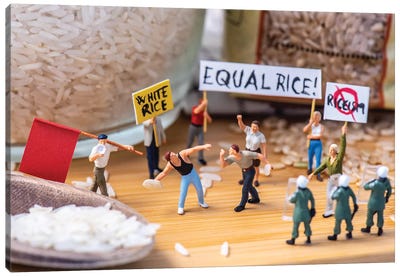 Rice Up For Your Rice! Canvas Art Print - Satirical Humor