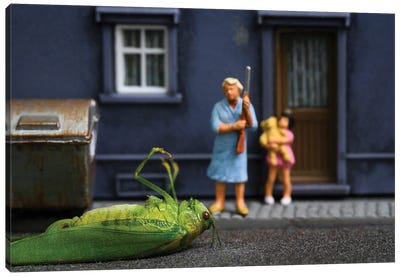 Stay in the house Lily! Canvas Art Print - Action Figures