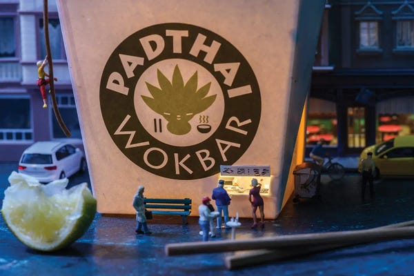 Miniature Worlds: Wokbar by Tiny Wasteland