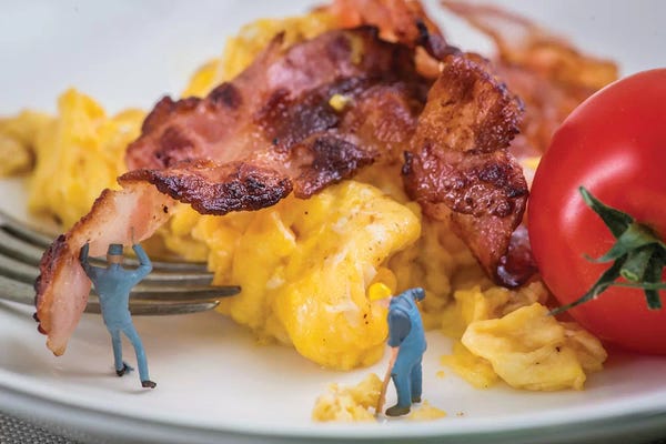 Action Figures: Breakfast For Two by Tiny Wasteland