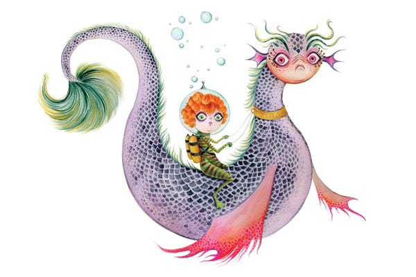 Monsters: Underwater Monster Rider by TDow Thomas